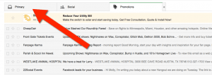 Primary Tab Google