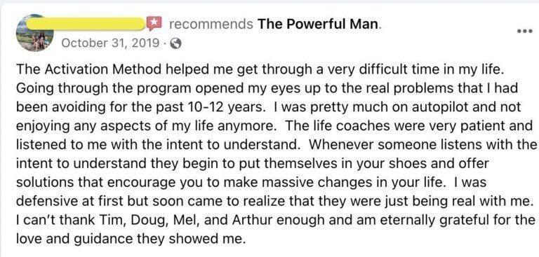 Client Testimonial - The Powerful Man