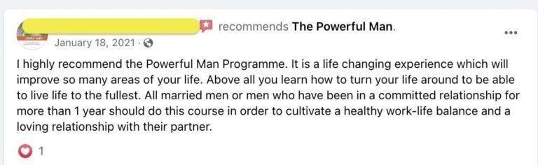 Client Testimonial - The Powerful Man