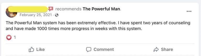 Client Testimonial - The Powerful Man