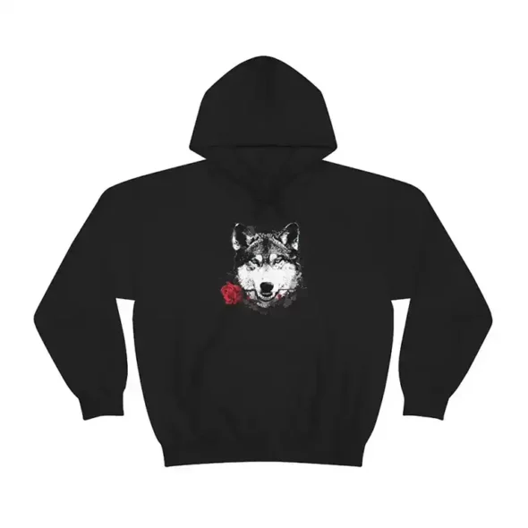 UNISEX HEAVY BLEND HOODED SWEATSHIRT - WOLF LOGO