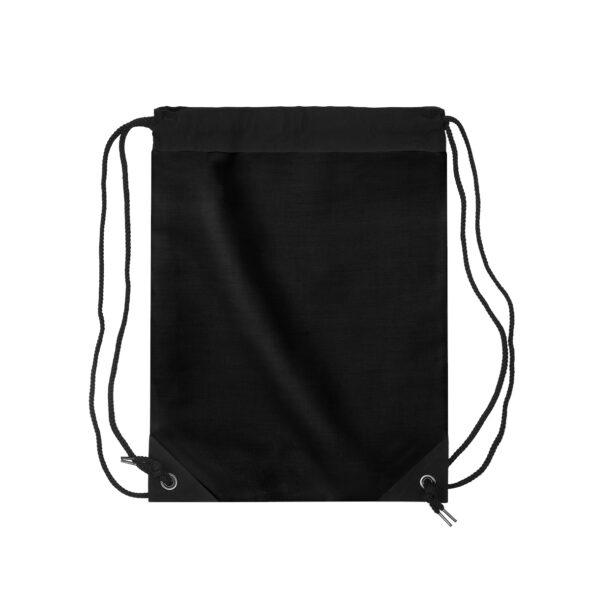 The Black Powerful Man Drawstring Bag Back