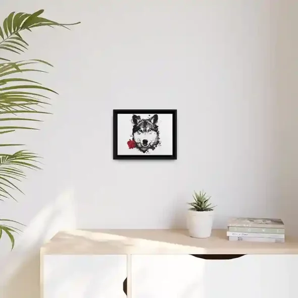 WOLF LOGO FRAMED WALL ART