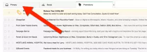 Primary Tab Google