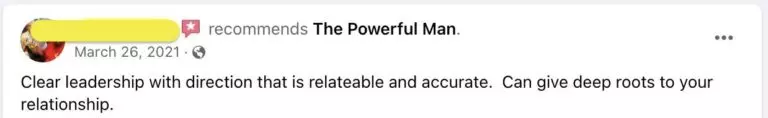 Client Testimonial - The Powerful Man