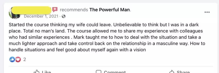 Client Testimonial - The Powerful Man
